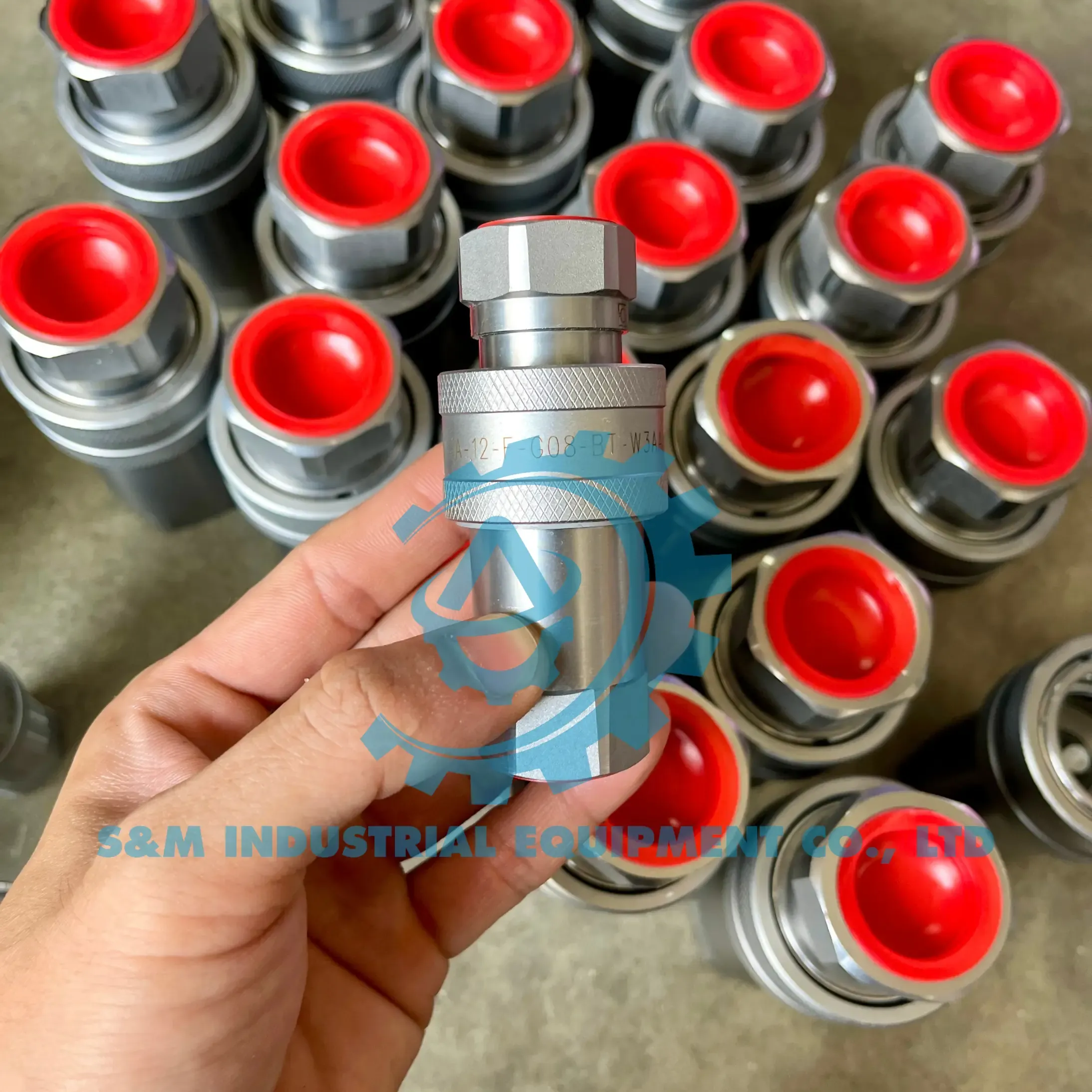 Khớp nối nhanh Stauff QRC-IA với nắp đỏ
