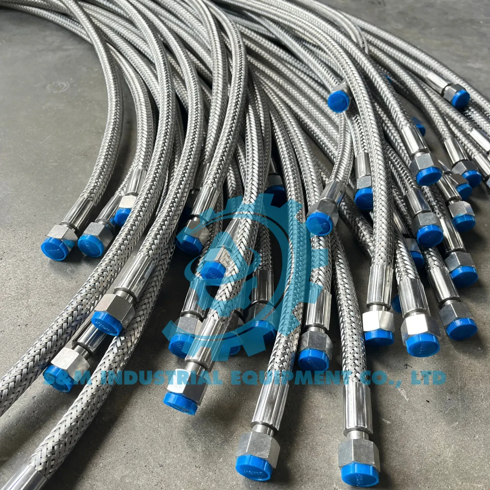 Ống thủy lực bọc lưới inox bảo vệ