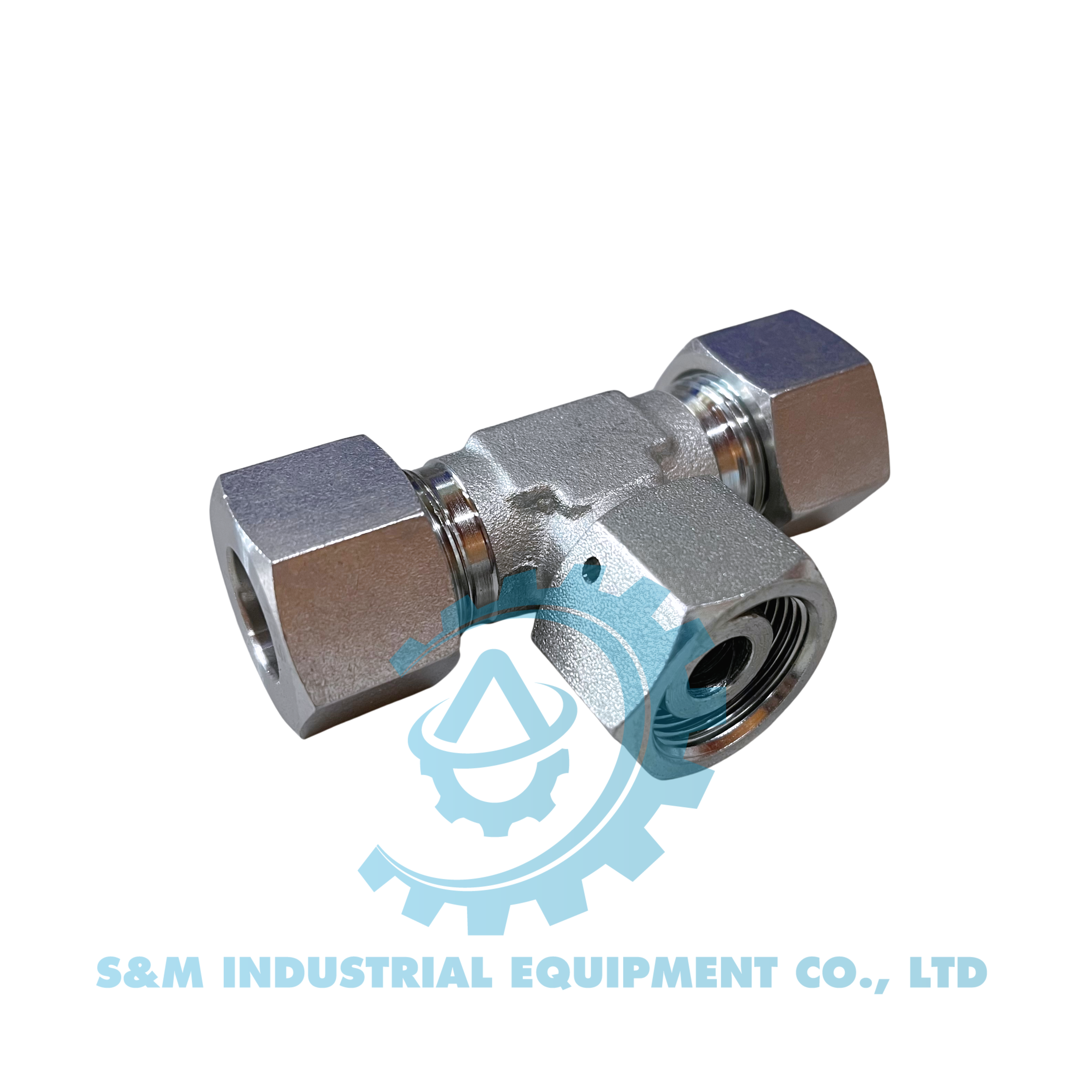 Nối Tee 2 đầu tán bắp – 1 đầu xoay giữa
