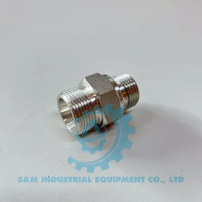 Nối thẳng 1 đầu cone 24° - 1 đầu ren ngoài BSPP – ảnh gallery 2