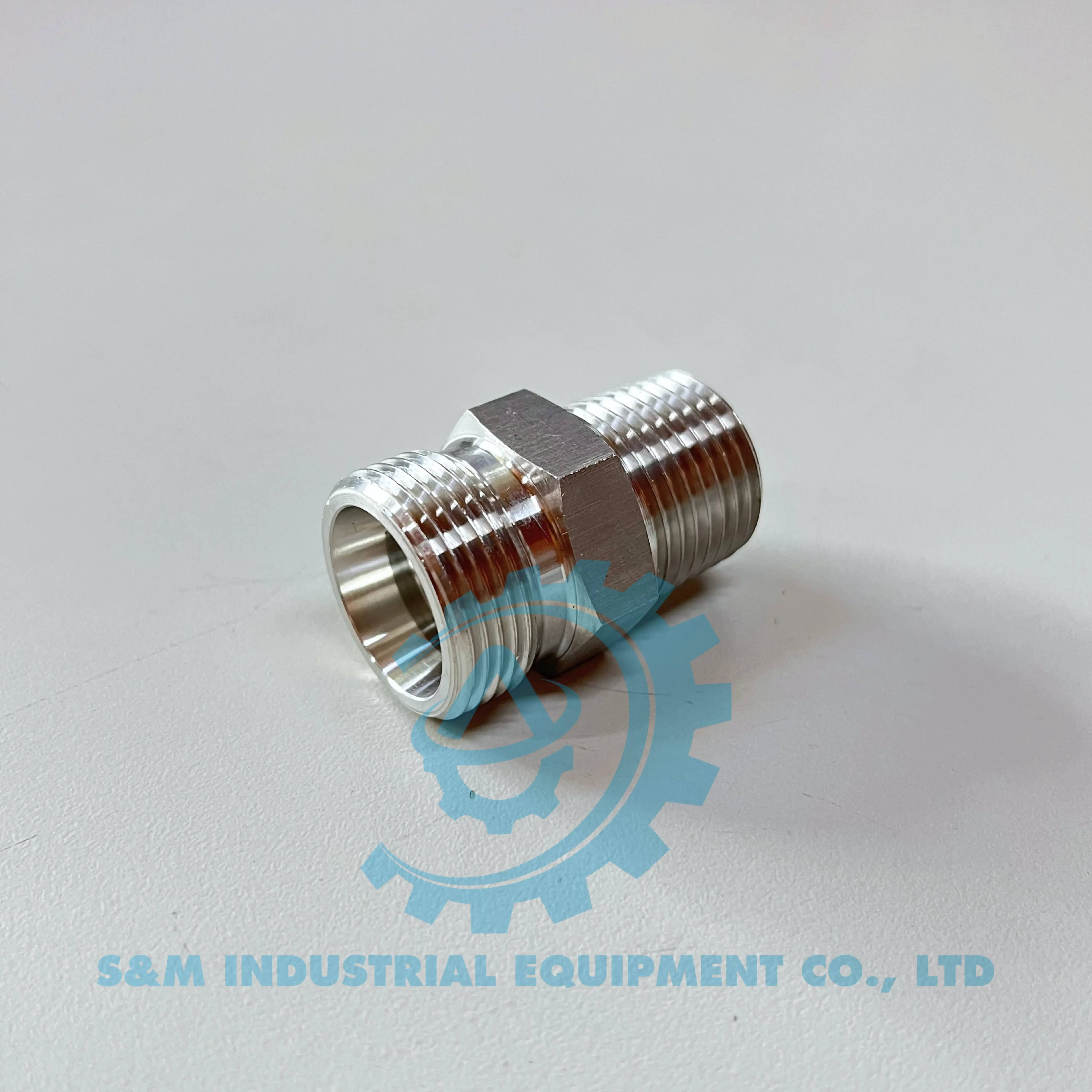 Nối thẳng 1 đầu cone 24° - 1 đầu ren ngoài BSPT