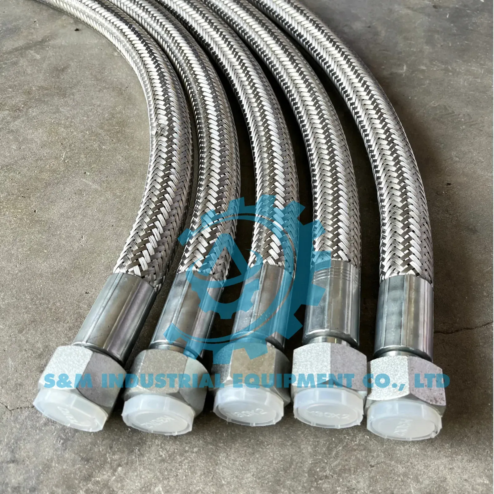Ống PTFE bọc lưới inox bấm đầu