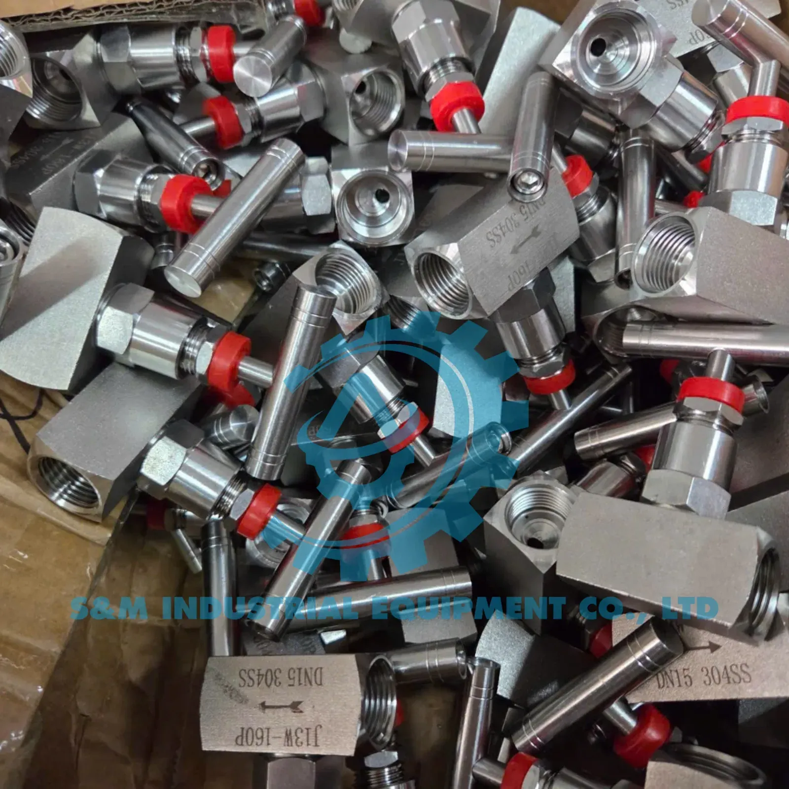 Van kim hai ngã bằng inox với đầu nối ren